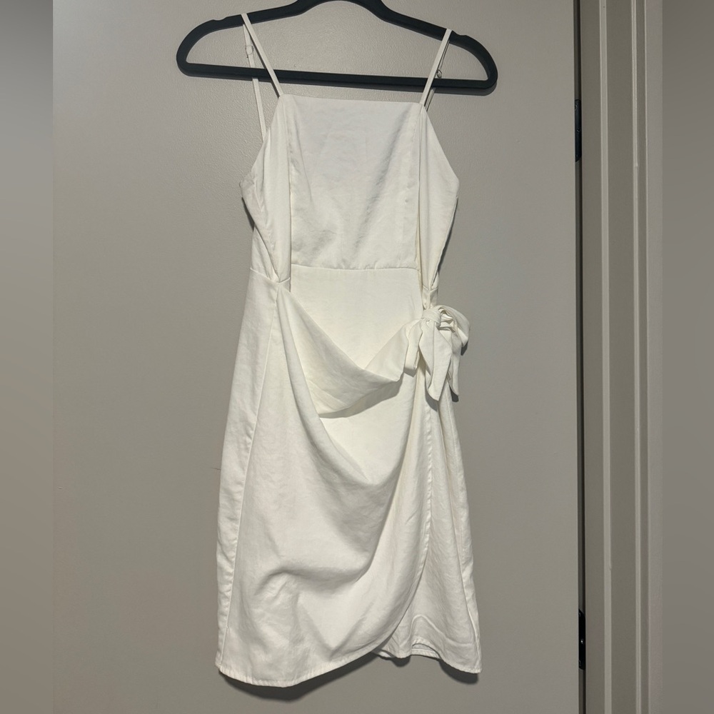glam White Mini Dress
